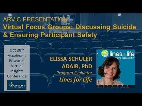 Virtual Focus Groups on Suicide: Protecting Participant Safety