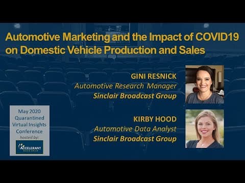 Automotive Marketing and the Impact of COVID-19 on Domestic Vehicle Production and Sales