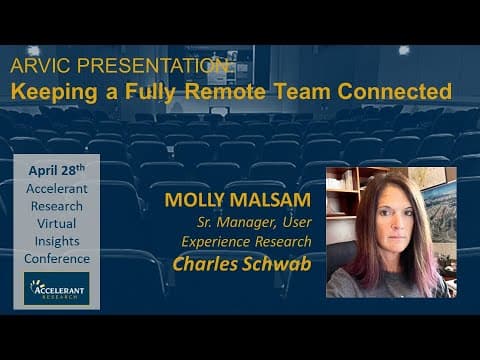 Keeping a Fully Remote Team Connected: Techniques from Charles Schwab's UX Research Practice